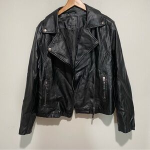 Max Studio Black Leather Jacket